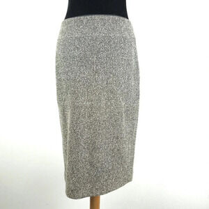 Lafayette148 Brown and White Tweed Pencil Skirt size 6